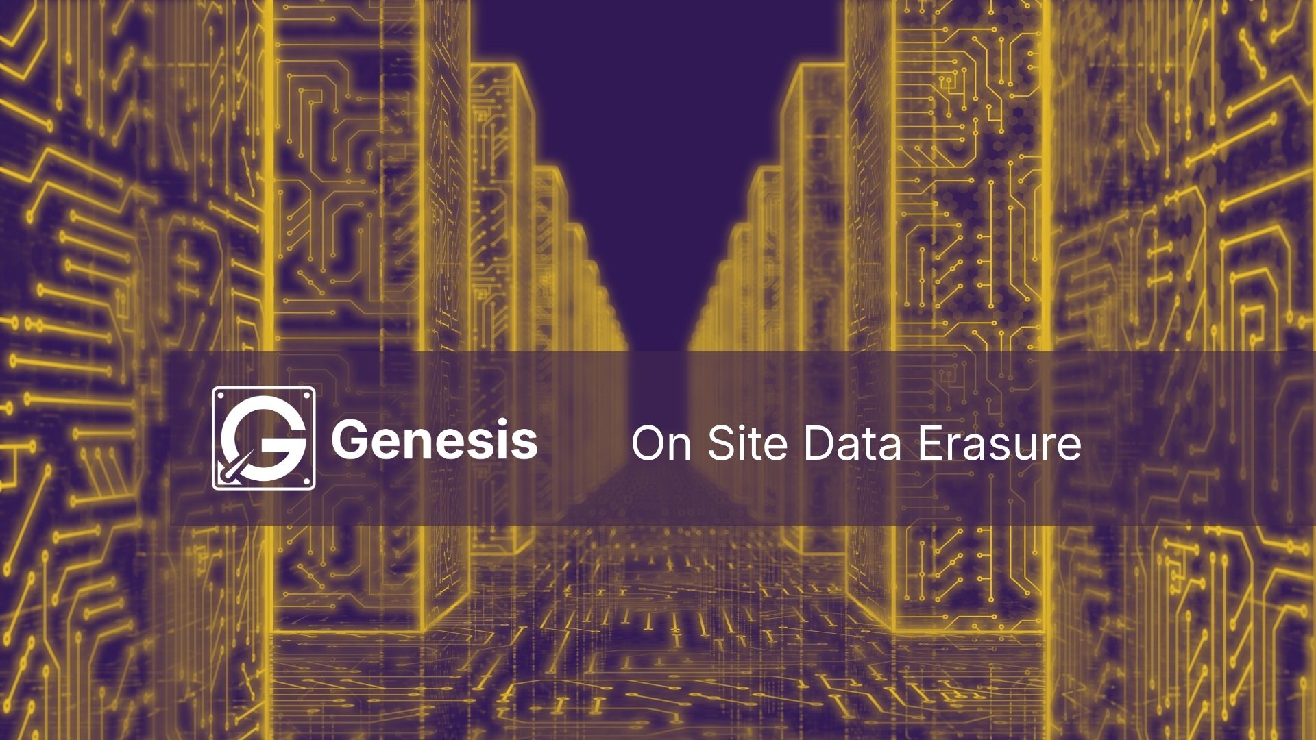 On-Site Data Erasure in Data Centres Using Genesis